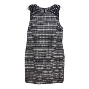 ❤️ Banana Republic sheath dress black white sz 14